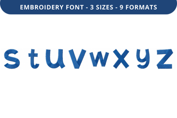 Gumbies Font S to Z: A Holiday Embroidery Review