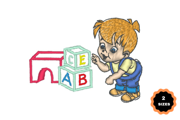 Review: Boy Plays with Letters Embroidery Design