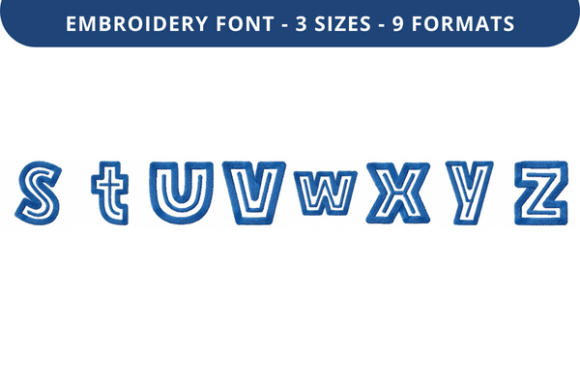 Review: Bulky in Line Font S to Z for Embroidery