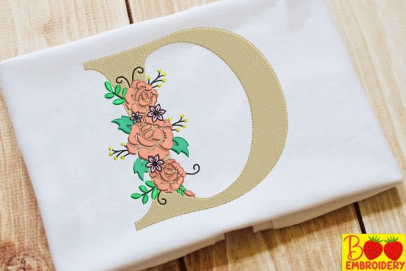 Reviewing Letter D and Flower for Boutique Sweatshirts
