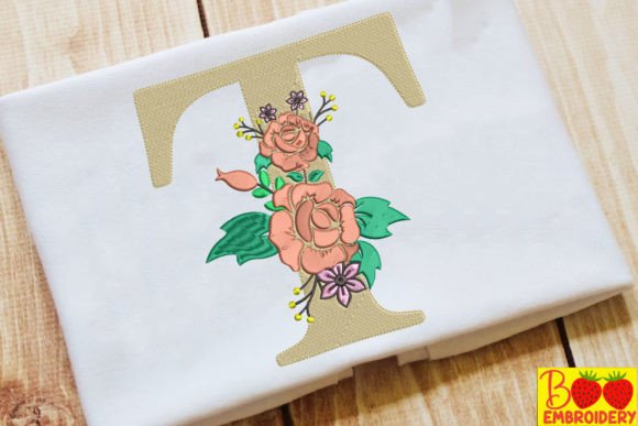Reviewing Letter T and Flower for Business Merch