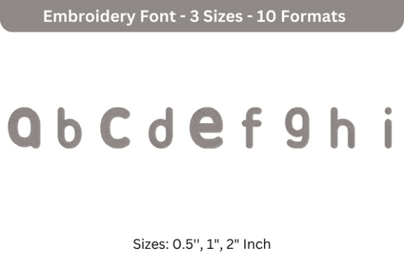 Reviewing Ubuntu Font a to I for Embroidery Projects