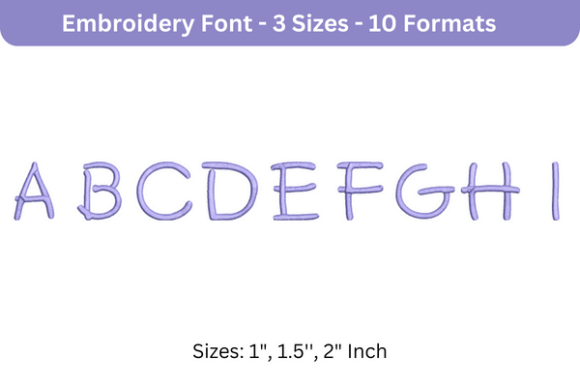 Second Grader Font Uppercase a to I Review